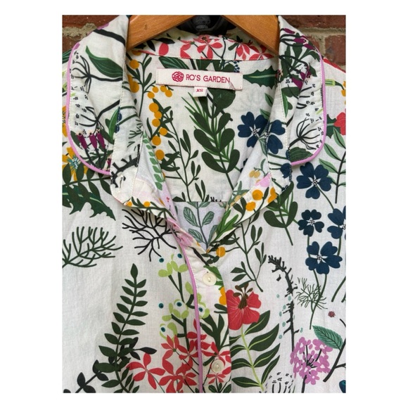 NWOT Anthropologie RO’s Garden Lounge Set in Floral Viola  Size XSmall - Picture 9 of 16